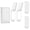 4 pack(white), variant on (4 Pack) Light Switch Guard Cover,Light Switch Plate,ChildProof Wall Switch Guard Keeps Lights or Switches from Being Accidentally Turned ON or Off, Rocker Style