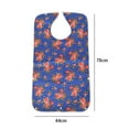 thumbnail image 7 of Shamjina Adult Bib for Eating Waterproof Clothing Protector with Crumb Catcher Machine Blue, 7 of 7