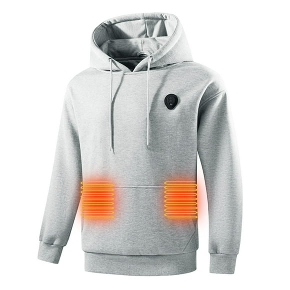 Horkkom Heated Hoodie for Men Rechargeable USB Heated Jackets for Women Pullover Heated Sweatshirt with Pocket M, Gifts for Women