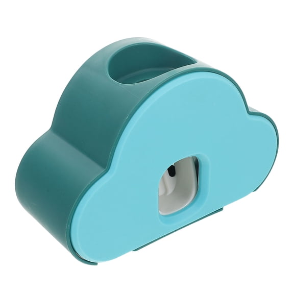 Toyandona Automatic Toothpaste Dispenser with Toothbrush Holder for Bathroom, Multi-Function Plastic Set