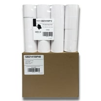 Gorilla Supply 2 1/4 x 150 Calculator Bond Paper Rolls El-1750 1801 P23, BPA Free, 48 Rolls