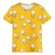 thumbnail image 3 of Camisetas de Manga Corta para las Mujeres Impresas Cuello Redondo Camiseta Casual, Camisetas Casuales de Mujer, 3 of 5