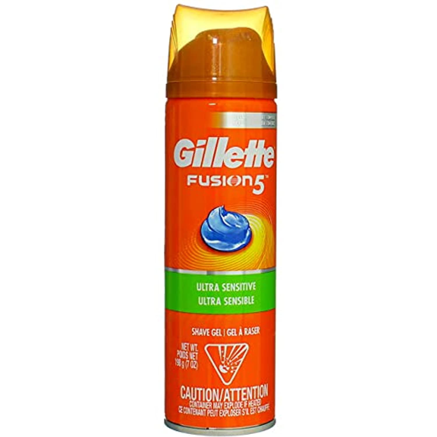 Gillette Fusion Shave Gel Ultra Sensitive 7 Ounce (207Ml) (2 Pack)