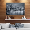 thumbnail image 3 of Designart 'Panorama New York City at Night ' Cityscape Metal Wall Art, 3 of 5