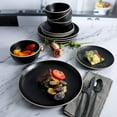 thumbnail image 5 of Gibson Home Remi 12pc Dinnerware Set - Black, 5 of 5