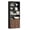 Ebony Black and Natural Walnut, variant on SONGMICS HOME Tall Book Shelf, Superfast Toolless Assembly, 6-Tier Floor Standing Bookcase with Adjustable Shelves and Door, Snow White