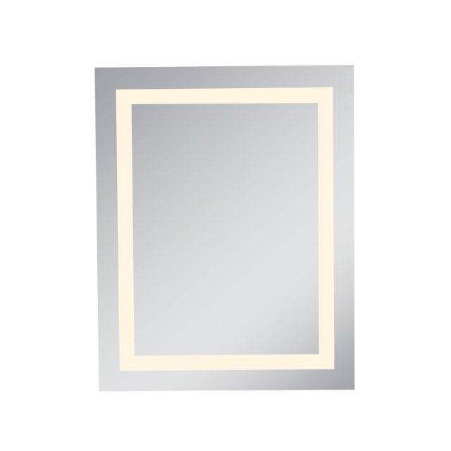 Elegant Decor MRE-6013 LED Electric Mirror Rectangle W24 Inches H30 Inches Dimmable 3000K