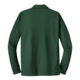 thumbnail image 6 of Mens Long Sleeve Polyester Micropique Sport-Wick Polo Shirt Forest Green 4X-Large, 6 of 8