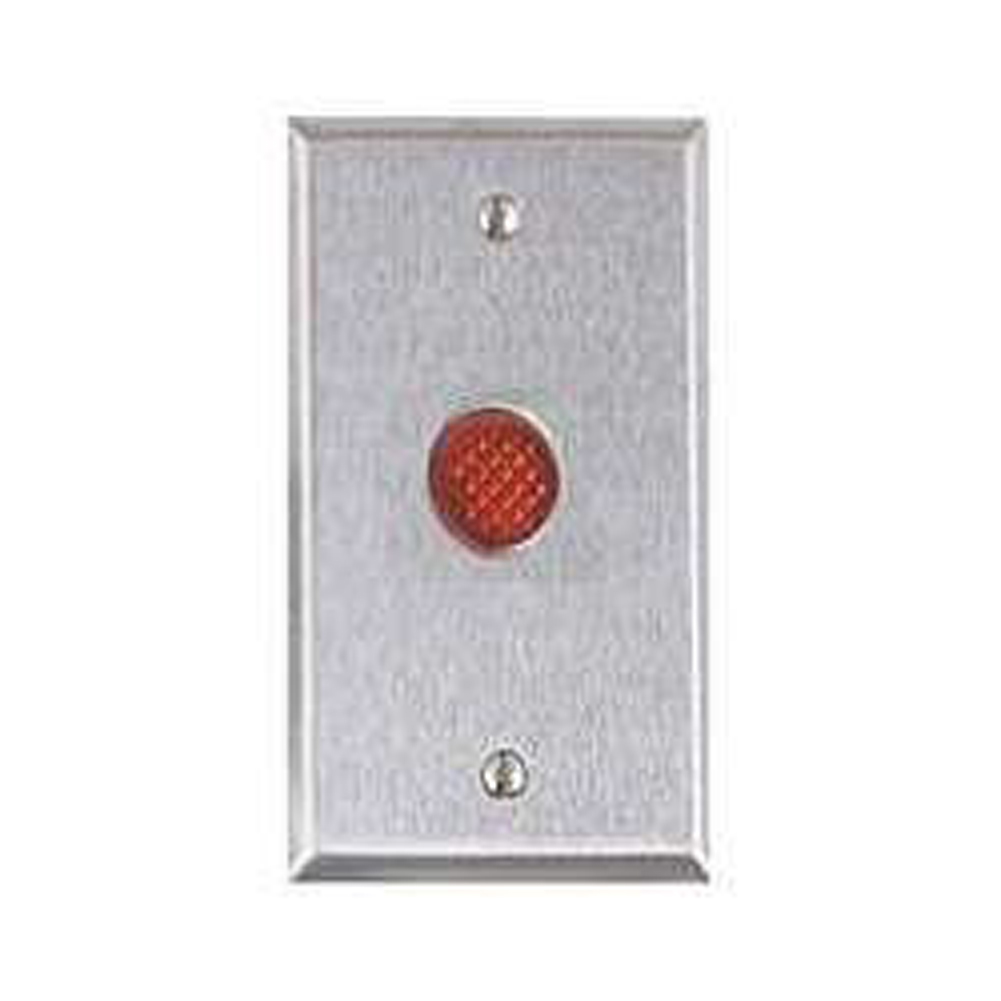 Alarm Controls RP28L singlegang satin stainless steel wallplate 1/2