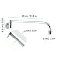 thumbnail image 3 of Wall Mounted Single Hole Restaurant Kitchen Sink Water Faucet, Controlled By Rotating Spout, G1/2 Thread 30cm Length, 3 of 7