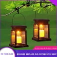 thumbnail image 4 of Donemore Solar Lights Outdoor Hanging Lanterns, Outdoor Candle Effect Light, Perfect for Home, Garden, Backyard, Pergola, Patio Umbrella, Tree, Window Decor, 4 of 9