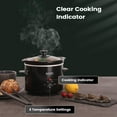 thumbnail image 4 of KOOC Small Slow Cooker, 2-Quart, Free Liners Included for Easy Clean-up, Upgraded Ceramic Pot, Adjustable Temp, Nutrient Loss Reduction, Stainless St, 4 of 7