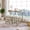 White + Solid Wood + Foam, variant on Luckynote Farmhouse 3-Piece Counter Height Dining Table Set with USB Port and Upholstered Stools,Espresso