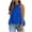 Blue^, variant on Womens Halter Camisole Tank Tops, Vacation Tie Back Sleeveless Tops, Flowy Pleated Y2k Tshirts, Floral Print Blouses, Flowy Top for Women Red^ XXL