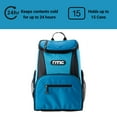 thumbnail image 3 of RTIC Lightweight Backpack Cooler, Light Blue, 15 Can, Portable Insulated Bag, for Men & Women, Great for Day Trips, Picnics, Camping, Hiking, Beach, or Park, 3 of 5