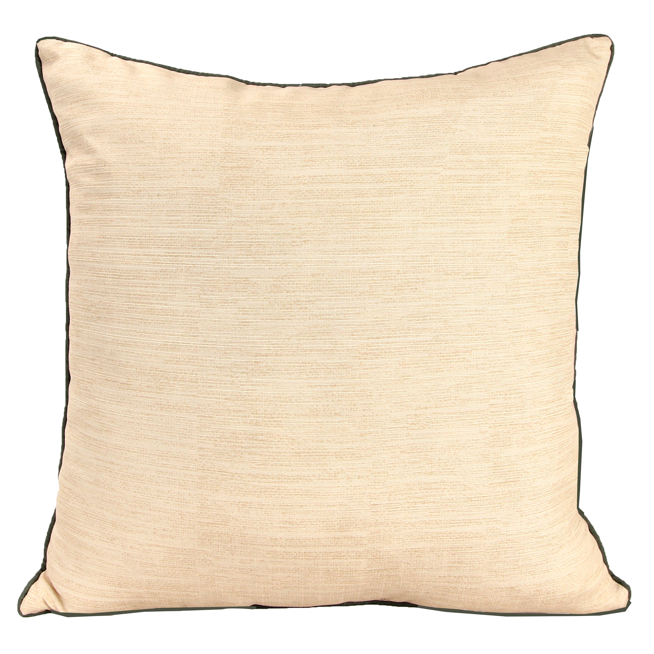 Jordan Manufacturing 24" x 24" Multicolor Palm Leaves Square Reversible Decorative Throw Pillow with Welt
