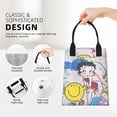 thumbnail image 3 of Betty Boop Lunch Bag For Women Men Cartoon Lunch Box Large Capacity Tote Bag For Travel Picnic Work, 3 of 3