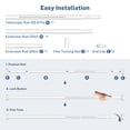 thumbnail image 3 of BORISCA One-Push Tension Curtain Rod 39-122 inch, Adjustable No Drill Heavy Duty Carbon Steel Spring Rod for Windows Bathrooms and Patios, White, 3 of 8