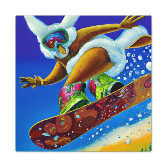 Snow Boarding Deco Splendor - Canvas
