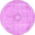 thumbnail image 1 of Ahgly Company Indoor Round Abstract Purple Modern Area Rugs, 6' Round, 1 of 4