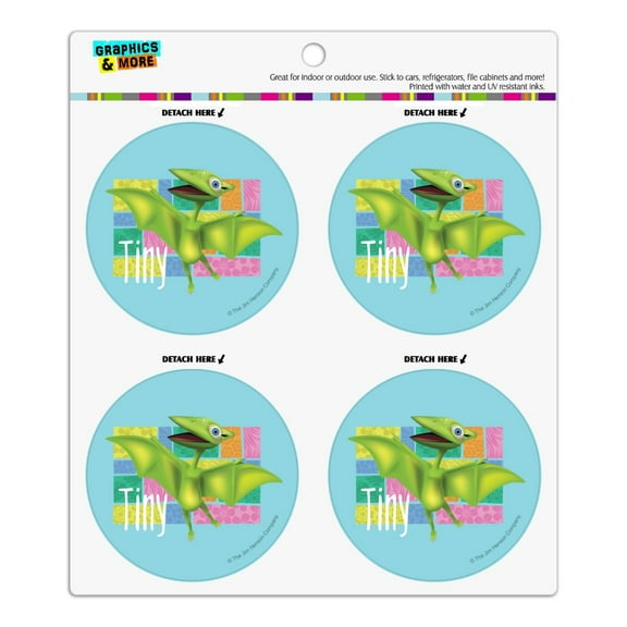 Dinosaur Train Tiny Refrigerator Fridge Locker Vinyl Circle Magnet Set