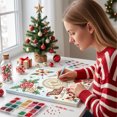 thumbnail image 6 of Tuvgenk Christmas Diamond Kit 16x12 inch Pearl Full Round Drill Rhinestone Art with Frame Tools for Holiday Wall Home Decoration, 6 of 6