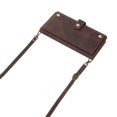 thumbnail image 4 of Feishell Crossbody Wallet Case for Apple iPhone 14 6.1 inch,for Women Men,Retro PU Leather Magnetic Button Flip Stand Credit Card Holder Phone Case with Adjustable Shoulder Strap,Brown, 4 of 13