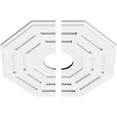 thumbnail image 2 of 18"OD x 4"ID x 7"C x 1"P Westin Architectural Grade PVC Contemporary Ceiling Medallion, Two Piece, 2 of 11