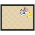 thumbnail image 2 of PinPix 24x18 Custom Cork Bulletin Board Peaks Modern Pattern Beige Poster Board Has a Fabric Style Canvas Finish, Framed in Peaks Modern Pattern Beige, by ArtToFrames (PinPix-1792), 2 of 6
