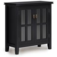 thumbnail image 1 of Armoire Basse en Bois Massif Noir, 1 of 1