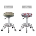 thumbnail image 5 of Lsque Ladybug Pattern Round Bar chair cushion covers Velvet Fabric Premium Comfort Protects from Scratches and Stains for 14-17 Inch Chair-14 inch, 5 of 7