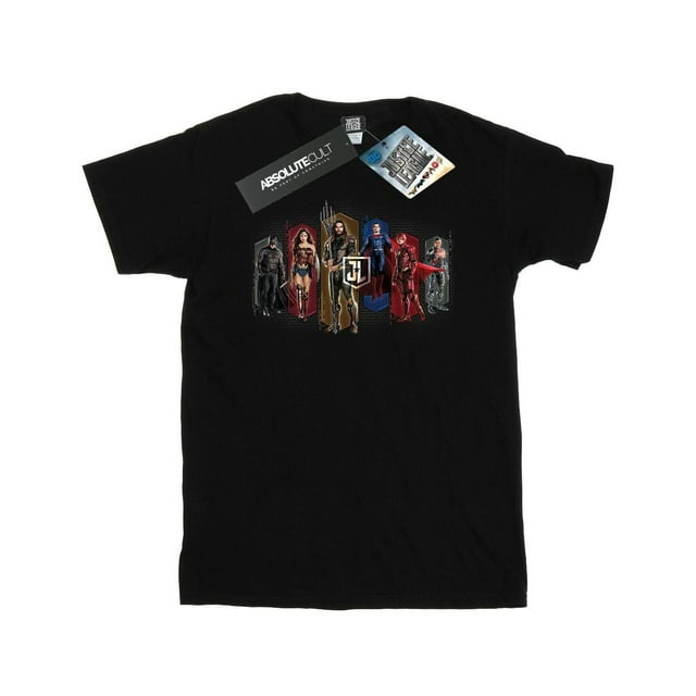 DC Comics T-Shirt Homme Équipe du Film Justice League Hexagones
