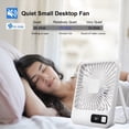 thumbnail image 4 of Kieccall Desktop Mini Fan Digital Display Ultra Quiet Foldable Portable Handheld Fan For Office Summer, 4 of 7