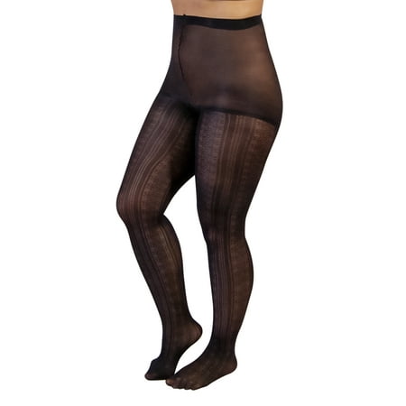 

Women s Silk Impressions Vertical Floral Tights 4-Pack