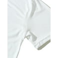 thumbnail image 3 of Daeful Tops Manches Courtes T-Shirts Col Rond Dames Basique Drôle Pissenlit Imprimé Tunique Blouse Blanc M, 3 of 7