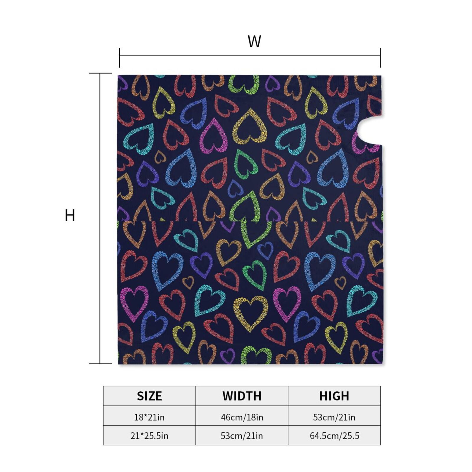 Xecao Colored Hearts for Mailbox Cover with Magnetic Strips, Waterproof and Sunscreen, Adds a Decorative Touch to Your Garden Yard.