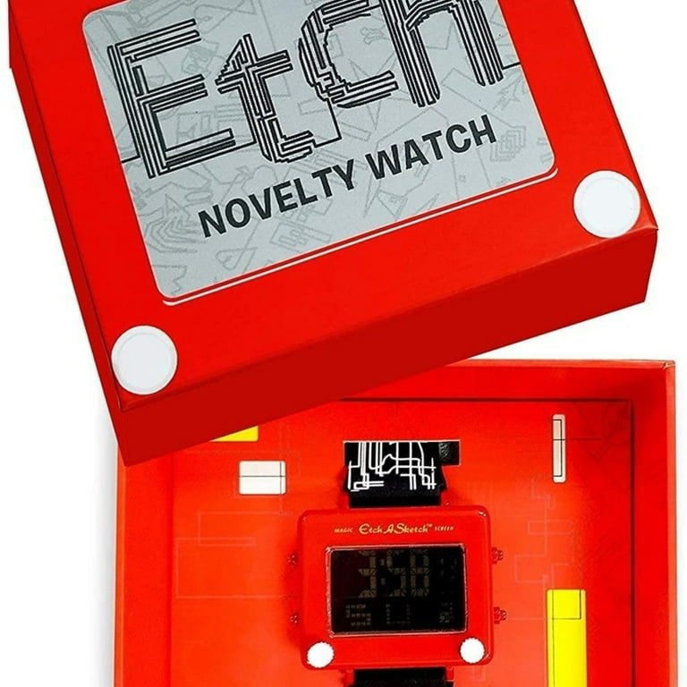 Etch-A-Sketch Wrist Watch Official Classic Magic Screen Digital