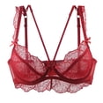 thumbnail image 4 of Conjunto de lencería para mujer Sujetador y bragas de encaje sexy Conjunto de lencería fina de verano Fridja nalpqowj39566, 4 of 5