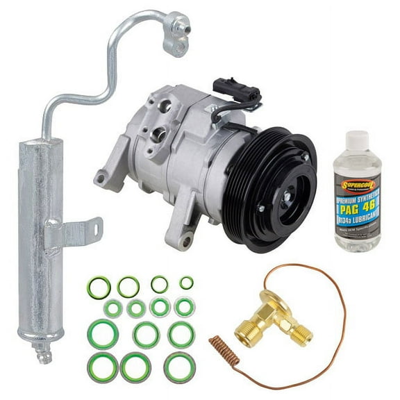 AC Compressor & A/C Kit For Jeep Grand Cherokee 3.7L V6 & 4.7L V8 2005 2006 2007 WK - BuyAutoParts
