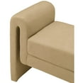thumbnail image 4 of Meridian Furniture Stylus Camel Velvet Bench, 4 of 7