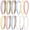 Pink, blue, white, variant on 6 count Glitter Sequins Headbands Wide Thin Cute Sparkly Headband for Birthday Colorful Sprinkles Design Hair Accessories
