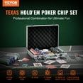 thumbnail image 4 of KFFKFF 200-Piece Poker Chip Set with Aluminum Case Cards 11.5 Gram Casino Chips 4colors, 4 of 8