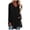 Black, variant on JGGSPWM Womens V Neck Tshirts Long Sleeve Tops Oversize Loose Fit Tee Solid Color Blouse Hip Lenght Casual Spring Tunics Shirts Gray S