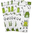 thumbnail image 2 of Kitchen Towels Funny Frogs Pattern Pattern Cleaning Towel Absorbent Hand Towels Tea Towels for Home Restaurant Dish Clean 28" x 18", 6PCS Washcloth Gift, 2 of 7