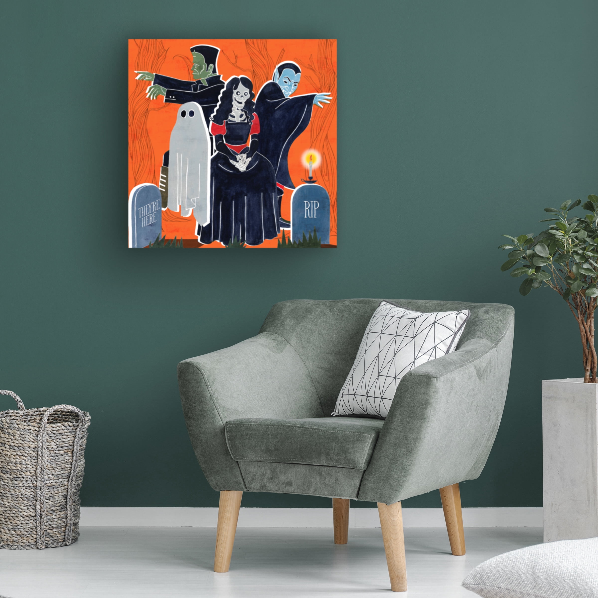 Grace Popp 'Graveyard Gang I' Canvas Art