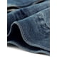 thumbnail image 5 of Chaquetas de mezclilla para mujer de tallas grandes Agnes Orinda para 2023, chaqueta de motocicleta sin mangas con cremallera, chaleco de mezclilla azul 4X, 5 of 5