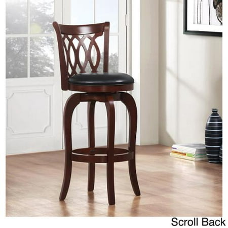 Tribecca Home Verona Cherry Swivel 29-inch Barstool - Walmart.com - Tribecca Home Verona Cherry Swivel 29-inch Barstool - Walmart.com