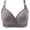 Grey, variant on Hontri Bra under $10-Seamless Bras for Women,Thin Laceless Ring Comfortable Breathability Underwear Large Size Brater Buckle Female Bra Deep V Neck Vest Bralette Wireless Seamless Bra
