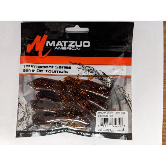 Matzuo MTZ-ST3.5-BRGF Salted Tube Brown Gold Flake 3.5" 8Pk