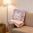 thumbnail image 4 of CaiYueKe 2 in 1 Pillow and Blanket Convertible Plush Cozy Cushion for Adults Travel Home Office Car Sofa Bed Pet Lovers Gift Soft Flannel Throw Warm Comforter, 4 of 7